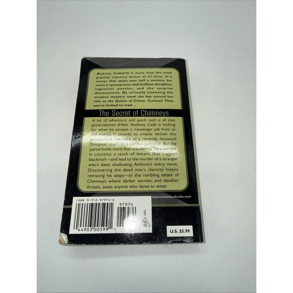 The Secret of Chimneys by Agatha Christie (2001 Reprint Putnam) Good, Paperback